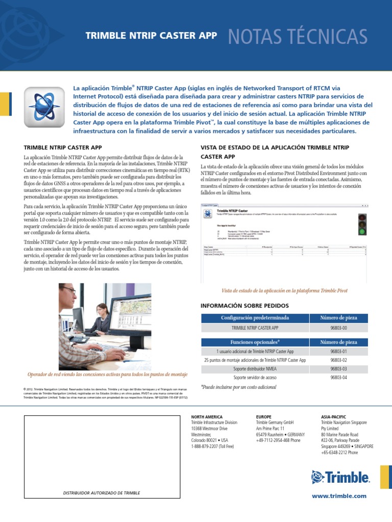 022506-155-Esp Trimble Ntrip Caster App TN 0712 LR | PDF | Aplicación ...