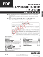 Yamaha RX v1067 Service Manual