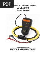 Flexible AC Current Probe AFLEX 3000 Users Manual: Global Representative