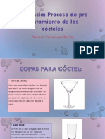 PROCESO DE PREALISTAMIENTO DE LOS COCTELES