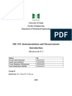 Insrumentation and Measurments, Hw1