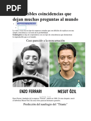 12 Increibles Coincidencias Que Dejan Muchas Preguntas Al Mundo Pdf Abraham Lincoln John F Kennedy