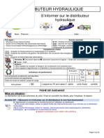 TP Distributeur Hydraulique Eleve