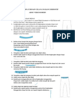 Cara Membuat Desain Celana Panjang Bermotif