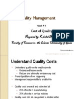 Total Quality Management: Prepared By: Khalid Dahleez Faculty of Commerce - The Islamic University of Gaza