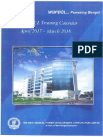 Training Calender 2017-18