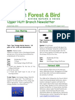 June - July 2010 Upprer Hutt, Royal Forest and Bird Protecton Society Newsletter