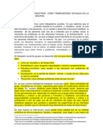 El Que Hacer de Nosotros Como Trabajadores Sociales en La Sociedad y en Los Grupos