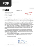 NRA Letter to Sen. Ron Wyden