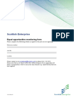 Scottish Enterprise: Equal Opportunities Monitoring Form