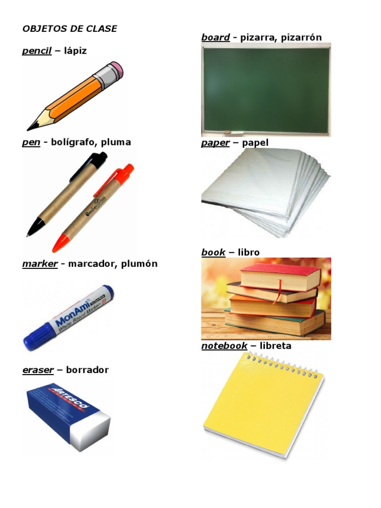 Objetos de Clase en Ingles | PDF