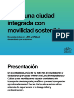 Hacia Una Ciudad Integrada Con Movilidad Sostenible