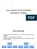 Applications of AI and Data Mining in Trading