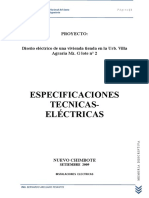 Memoria Descriptiva Final de Instalaciones Electricas