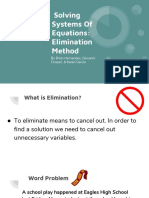 Solving System of Equation 1