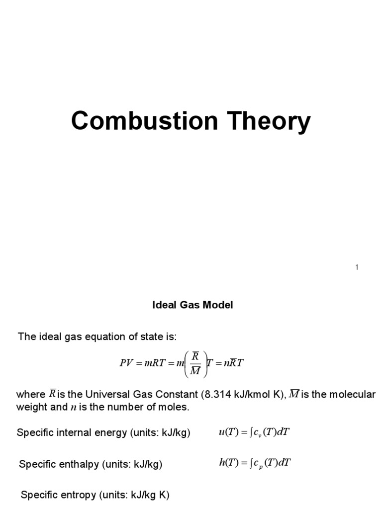 Combustion Theory Stoichiometry Combustion