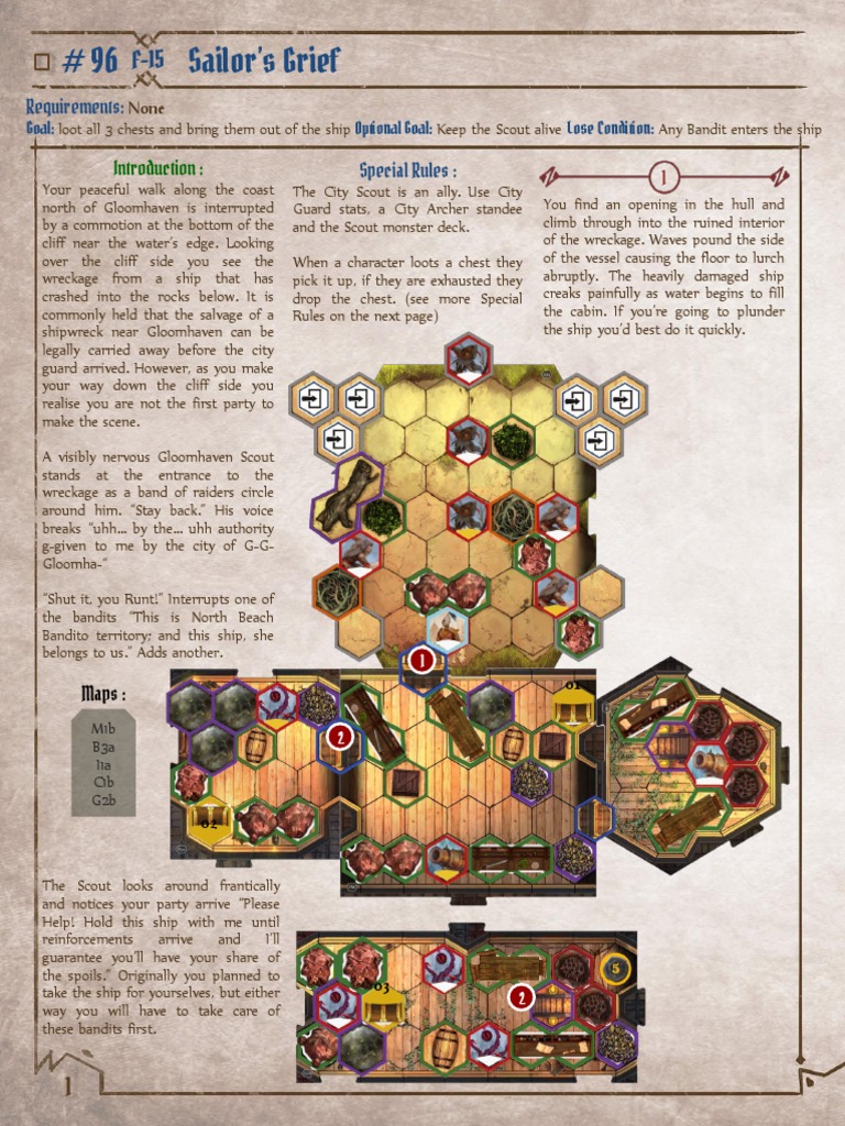 Gloomhaven Custom Scenario - Sailor's Grief | Shipbuilding | Ships