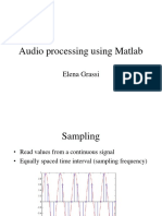 Audio Processing Using Matlab