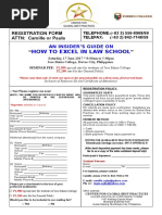 How To Excel in Law School: Registration Form ATTN: Camille or Paula