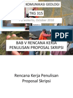 Bab 05-Rencana Kerja Penulisan Proposal Skripsi