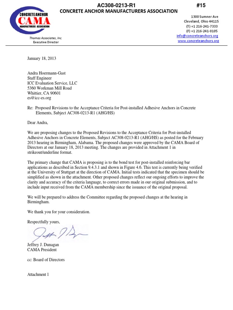 Ac308 15 Concrete Anchor Manufacturers Association Download Free