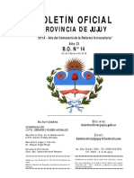 Boletín Oficial: Provincia de Jujuy