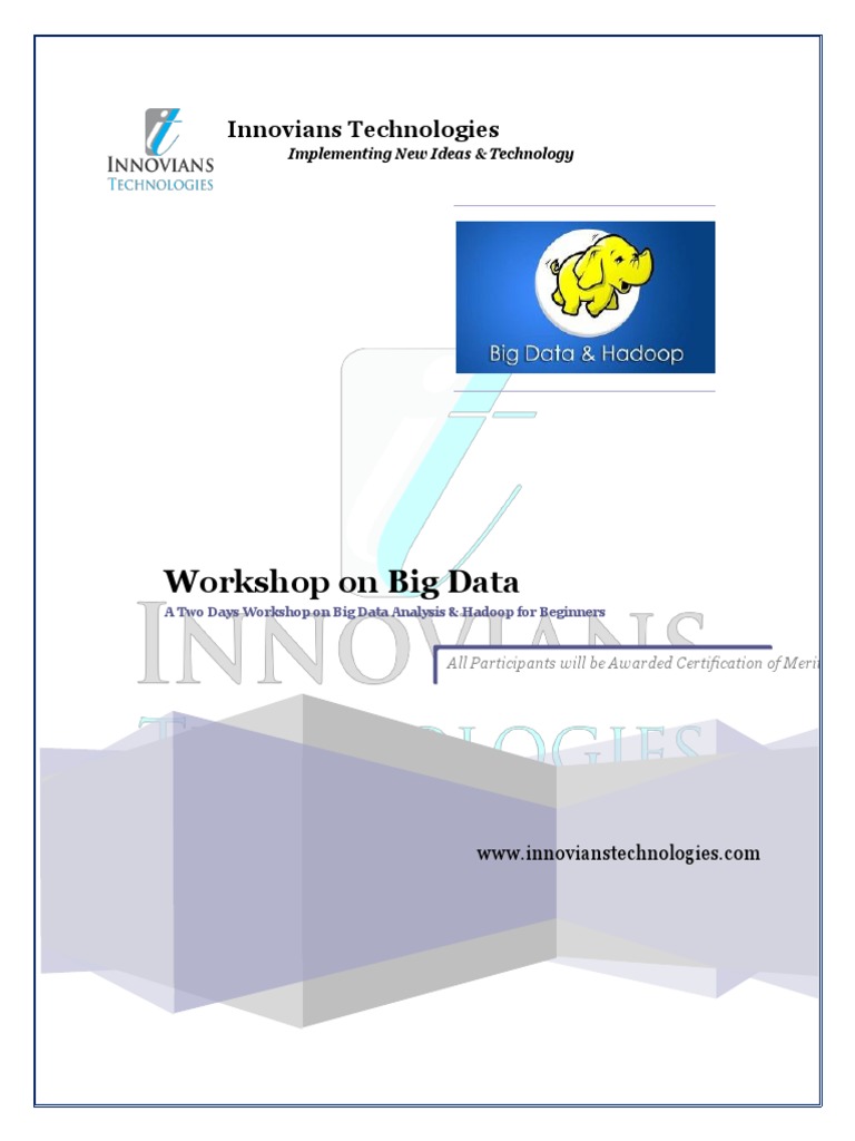 Big Data Workshop Proposal for NIT Manipur | PDF | Apache Hadoop | Map ...
