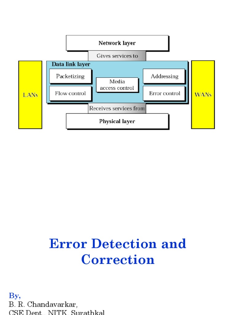 Error Detection and Correction | PDF | Error Detection And Correction ...