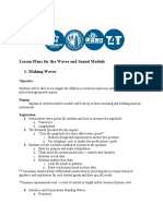 Waves and Sound LESSON PLANS Oultine Final02