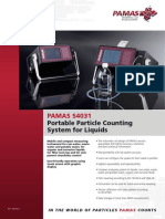 PAMAS S4031: Portable Particle Counting System For Liquids