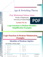 Lec 6c Logic Functions and Boolean Minimization Examples PDF