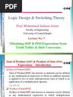 Lec 7 SOP and POS Expressions Their Conversion and Representation