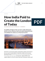 How India Paid to Create the London of Today