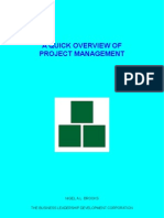 A Quick Overview Of Project Management