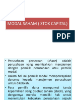 Modal Saham (Stok Capital)