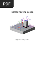 Spread Footing Design: Digital Canal Corporation