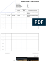 Sr. No Interval Observation/Current Status 1 Current Inspection Date Next Insp. Due Condition of Filter