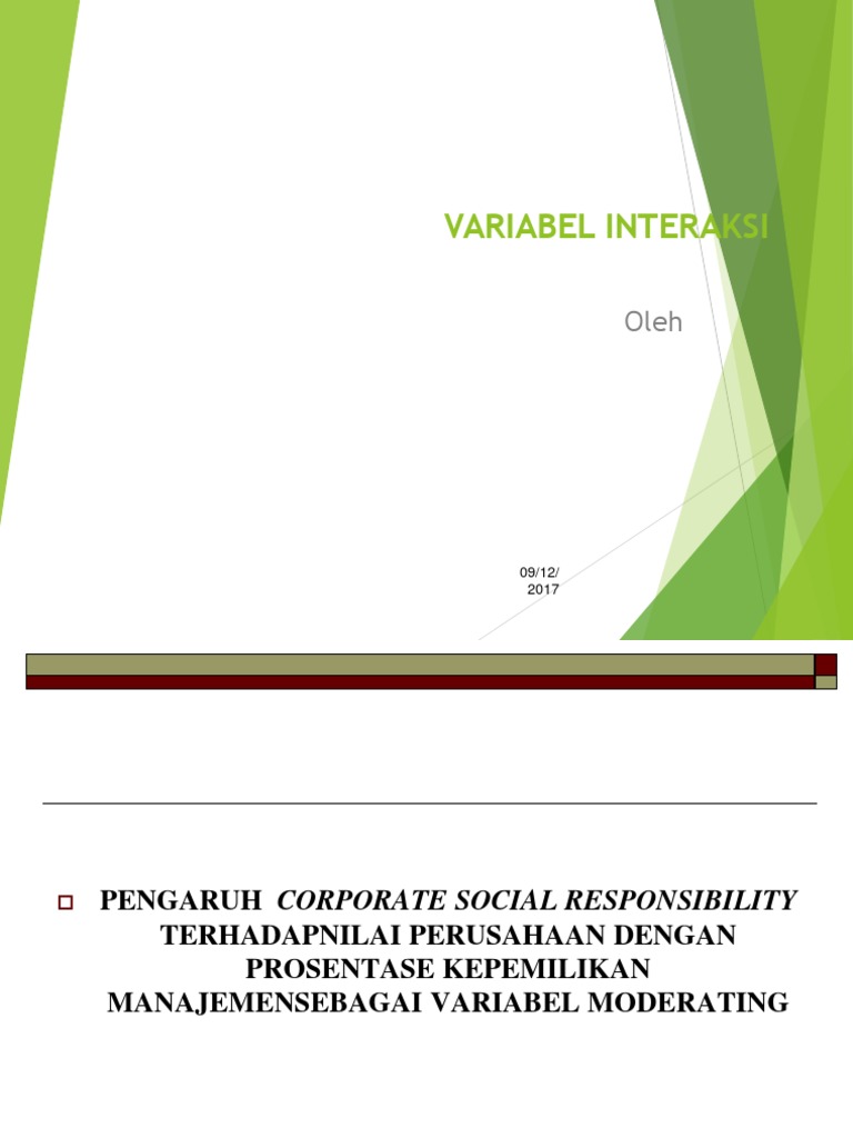 Interaksi Variabel | PDF