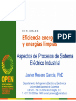 Eficiencia Energética y Energías Limpias Aspectos de Procesos de Sistema Eléctrico Industial 2011