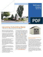 Upcoming Outbuilding Ballot: Wellington Estates