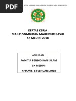 Kertas Kerja Maulidur Rasul Sekolah 2018