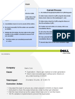 CL/RE Process Comparison: Earlier Process Current Process