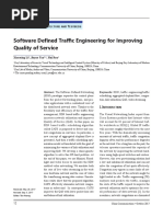 Software Defined Traffic Engineering For Improving QoS