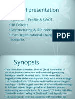 Project Report on Compensation Management-TCS