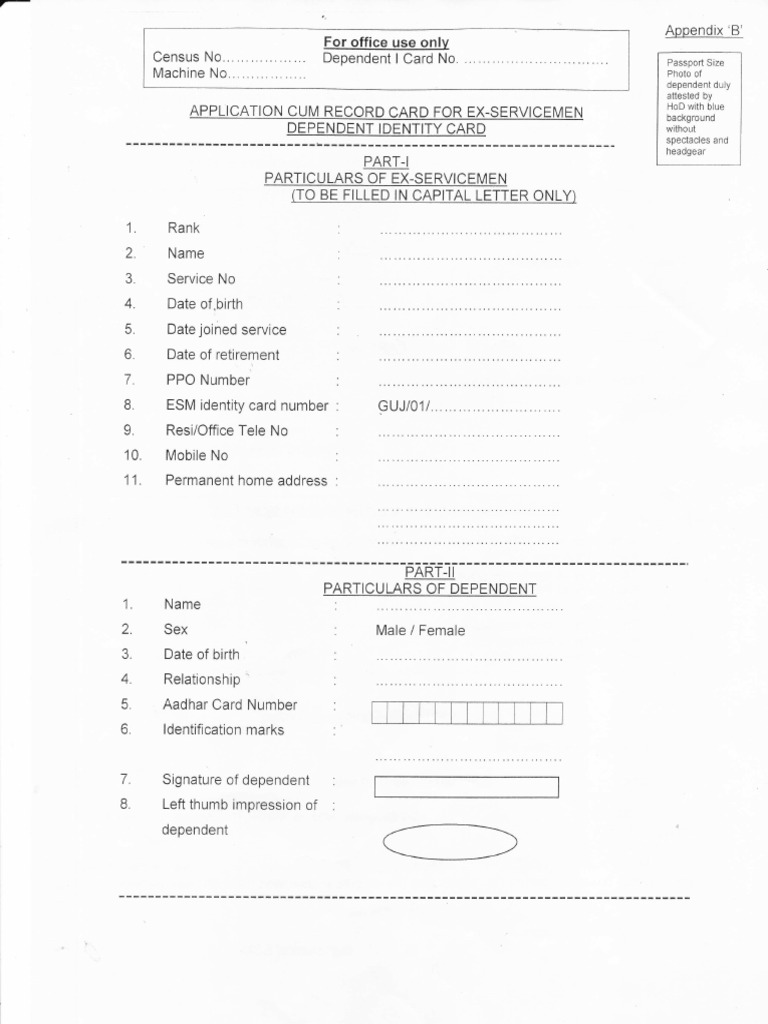 For Use Appendix'B': Office Onlv | PDF