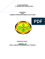 Sinopsis Dan LPM (Lembar Persiapan Menyuluh) Dilakt 2018