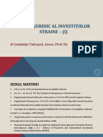 8.-REGIMUL JURIDIC AL INVESTITIILOR STRAINE - PARTEA 1. CURS 7 - 2017 PPTX