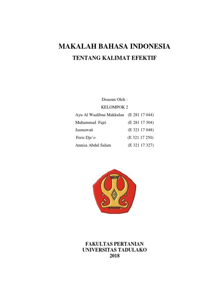 Makalah Bahasa Indonesia