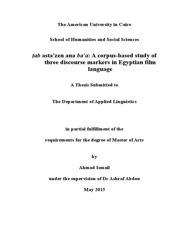 ma thesis in translation