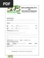 SDFS SUPERCARE Contract Form